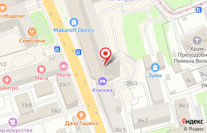 Студия Пирсинг.ру на метро Новослободская на карте