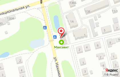 Банкомат СберБанк на улице Адмирала Нахимова, 1б в Бору на карте