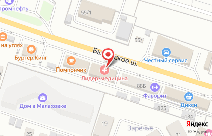 Магазин винзавода Мильстрим на Быковском шоссе в Люберцах на карте