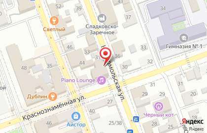 Политическая партия Яблоко на Краснознамённой улице на карте