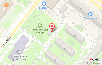 Гастроном Каменный мост на улице Курчатова на карте