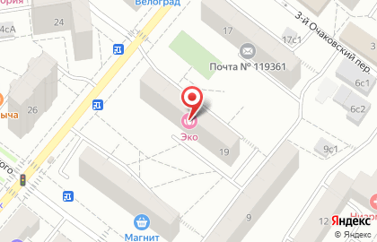 Парикмахерская ЭКО на Большой Очаковской улице на карте