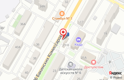 Олимп на улице 26 Бакинских Комиссаров на карте