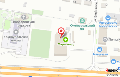 Магазин текстиля Бамбук на улице Будённого на карте