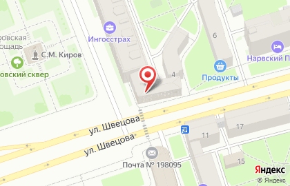 Столовая Ленинград на проспекте Стачек на карте