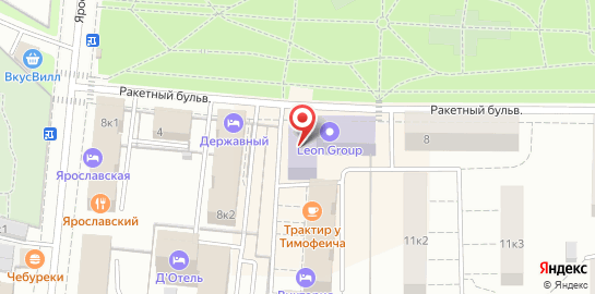 Школа иностранных языков Allada School на улице Ярославская на карте