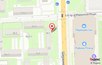 Академия развития интеллекта AMAKids на Шереметьевской улице на карте
