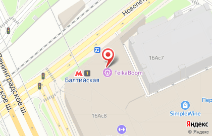 Магазин электроники и бытовой техники Технопарк на Ленинградском шоссе на карте