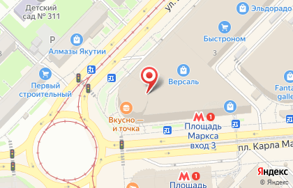Магазин Палитра на площади Карла Маркса на карте