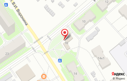 Магазин Алко shop на улице Воронина на карте