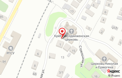Крестовоздвиженский храм в Уфе на карте