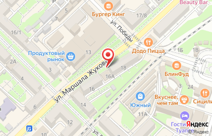 Банкомат Росбанк на улице Маршала Жукова в Туапсе на карте