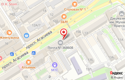 Пункт выдачи Ozon в Махачкале на карте