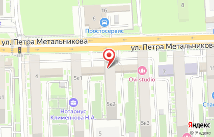Центр юридических услуг на ​Петра Метальникова, 5 к2 на карте