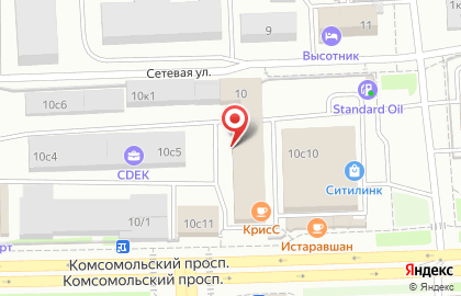Компания Форум на Комсомольском проспекте на карте