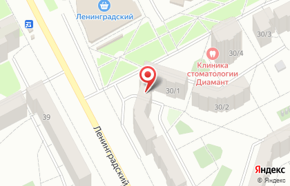 Студия загара на Ленинградском проспекте на карте
