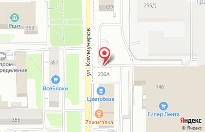 Торговая компания Цветобаза на улице Коммунаров на карте