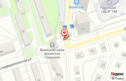 Магазин по продаже колбасных изделий Сибагро на Симферопольской улице на карте