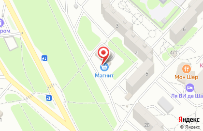 Супермаркет Магнит в Дзержинском районе на карте