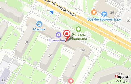 Служба заказа товаров аптечного ассортимента Аптека.ру на улице Неделина на карте