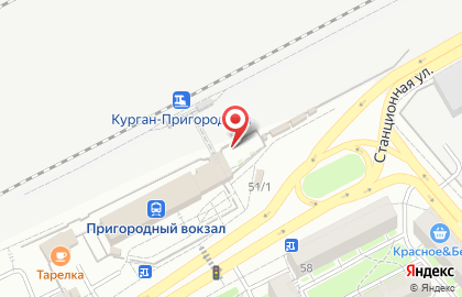 Киоск фастфудной продукции, Центральный район на Станционной улице на карте