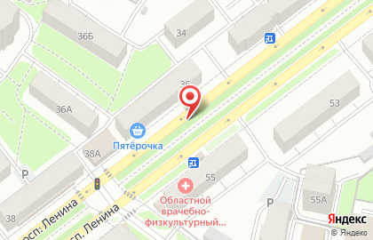 ООО Банкомат, Юниаструм Банк на проспекте Ленина на карте