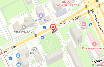 Указатель системы городского ориентирования №6267 по ул.Островского, д.4 р на карте