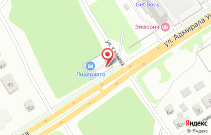 Автотехцентр ЛидерАвто на улице Адмирала Ушакова на карте