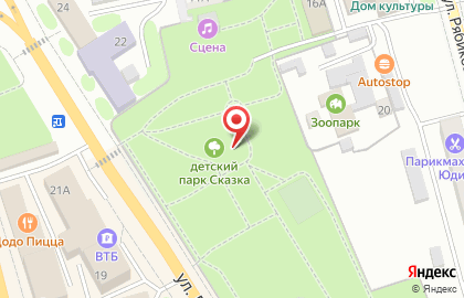 Парк аттракционов Сказка в Петропавловске-Камчатском на карте