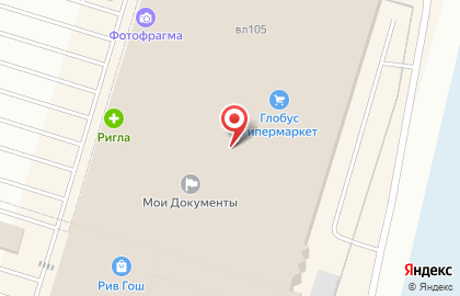 Гипермаркет Глобус в Москве на карте