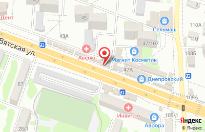 Кондитерская Золотой колос на Вятской улице, 45 киоск на карте