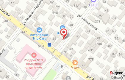Ателье №1 в Советском районе на карте