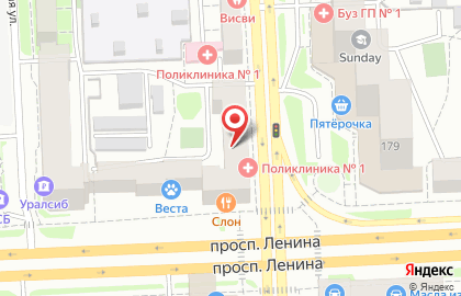 Городская клиническая больница Городская поликлиника №1 №2 на Российской улице на карте