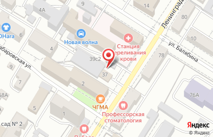 Lounge & bar Чердак на улице Ленинградской на карте