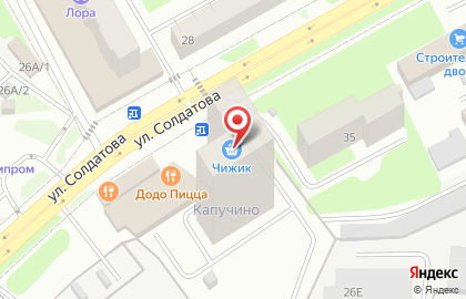 Киоск по продаже фруктов и овощей в Свердловском районе на карте