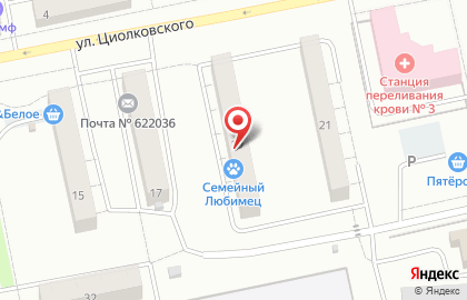 Ветеринарная клиника Семейный любимец на карте