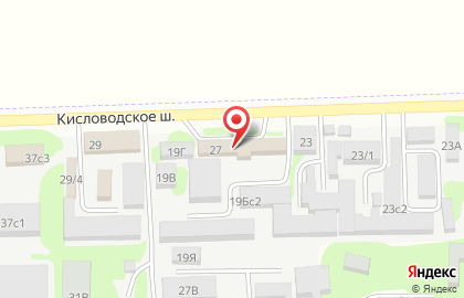 Строитель СК на Кисловодском шоссе на карте