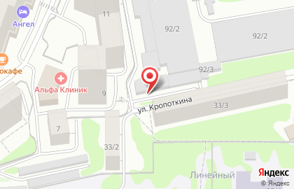 Автосфера в Заельцовском районе на карте