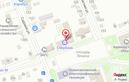 Россельхозбанк, АО на площади Ленина на карте