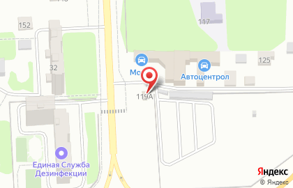 Шиномонтажная мастерская на Центральной улице на карте