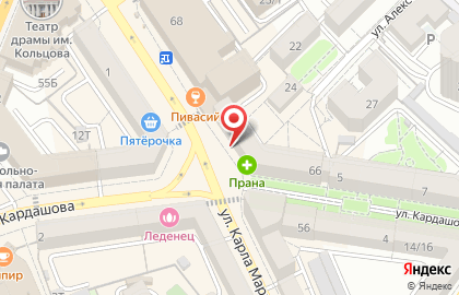 Магазин Дубки на улице Карла Маркса на карте