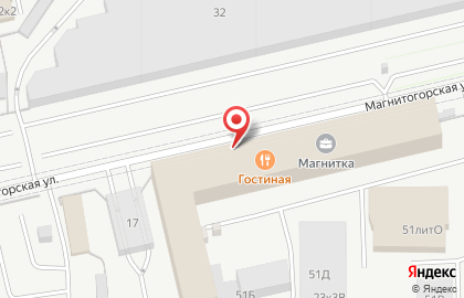 Мини-маркет МинутаМаркет на Магнитогорской улице, 51 лит ж на карте