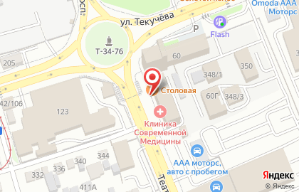 Сеть современных столовых Еда всегда на Театральном проспекте на карте