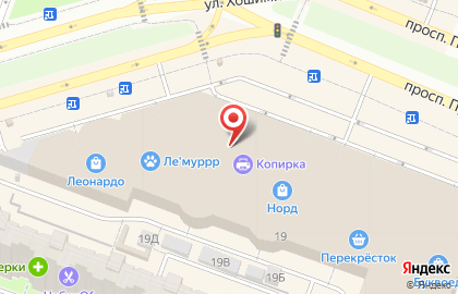 Евросеть на улице Просвещения на карте