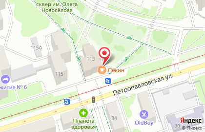 Деловой центр Петропавловская 113 на карте