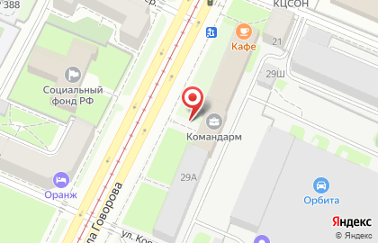 Торгово-производственная компания Кэвал на улице Маршала Говорова на карте