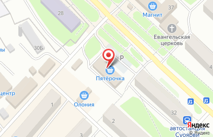 Супермаркет Пятерочка в Петрозаводске на карте