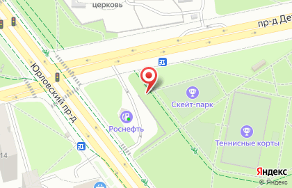 АЗС ТНК в Юрловском проезде на карте