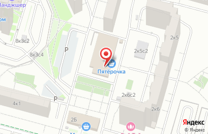 Пятерочка Универсам на Чертановской на карте