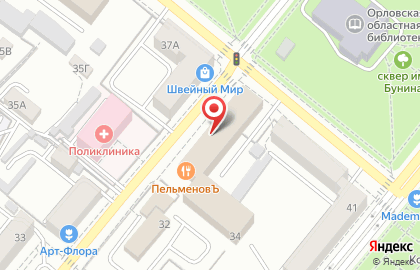 Орловский филиал Инвестиционная палата на карте